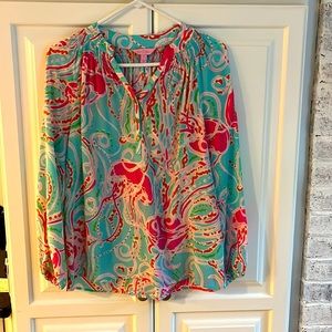 Lilly Pulitzer Elsa Silk Top